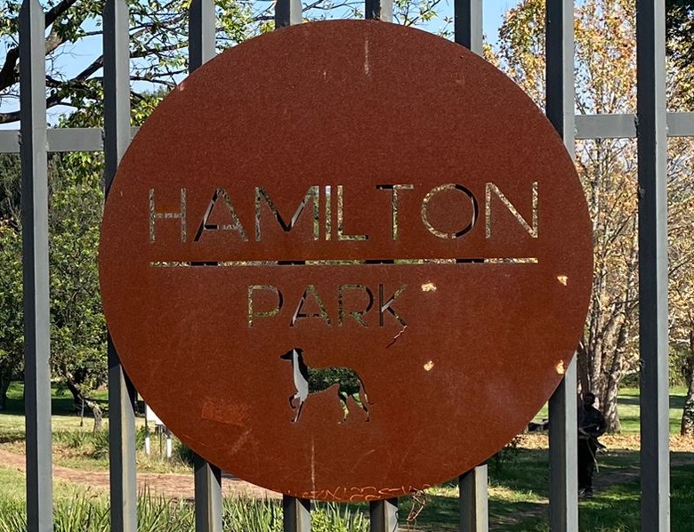 Local residents sponsor a paved pathway in Hamilton Park