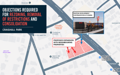 Rezoning, Removal of Restrictions and Consolidation: 7 & 9 Montrose Avenue — Erven 8 and 720 Craighall Park